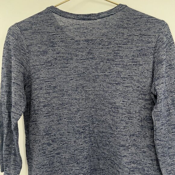 Athleta Striped Blue Athleisure High Low Top S - Picture 4 of 5